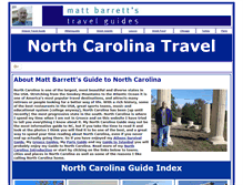 Tablet Screenshot of northcarolinatravels.com